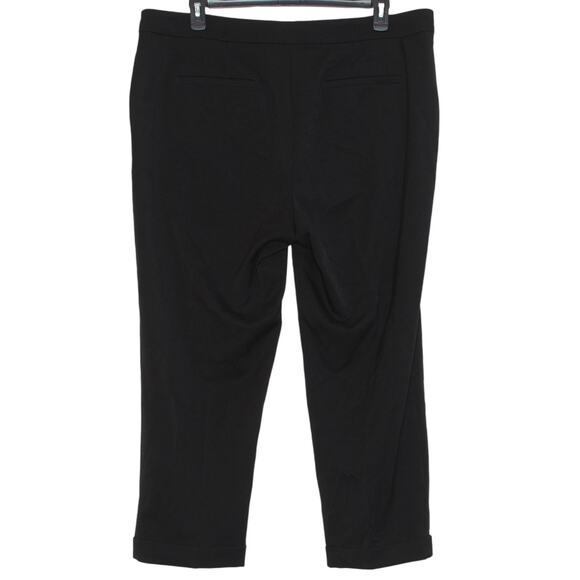 Loft Dress Pants Devin Slim Sailor Y2K Minimalist Edgy Luxe Curvy Black Size 18 - Picture 6 of 6